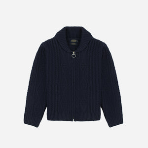 Pendleton - Pendleton Hoop Zip Cardigan - Navy -  - Main Front View