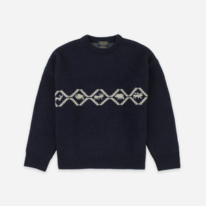 Pendleton - Pendleton Lost Trail Sweater - Navy -  - Main Front View