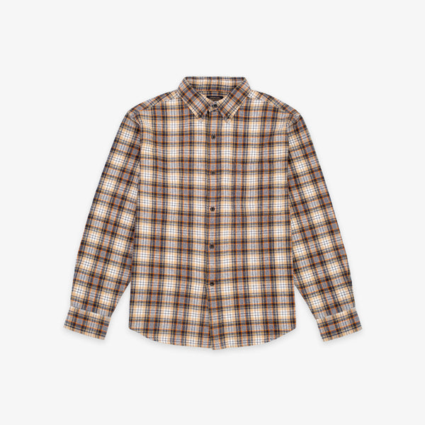 Button Down Shirt - Brown Shadow Check