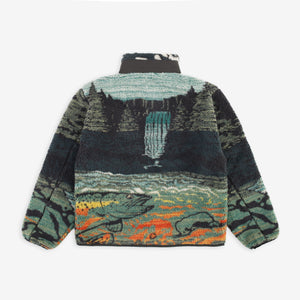 Pendleton - Pendleton Jacquard Sherpa Fleece - Salmon Falls Scenic -  - Alternative View 1