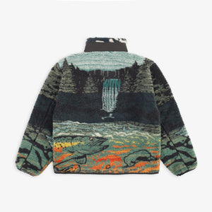 Pendleton - Pendleton Jacquard Sherpa Fleece - Salmon Falls Grey -  - Alternative View 1