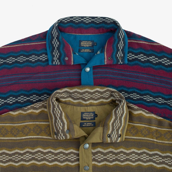 Pendleton Popover Snap Jacket - Dark Green Crown Point