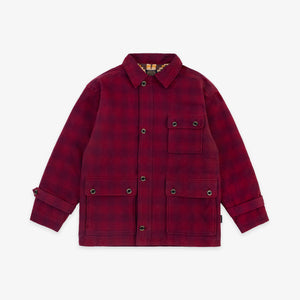 Pendleton - Pendleton Lined Hunting Jacket - Burgundy Plaid -  - Alternative View 1