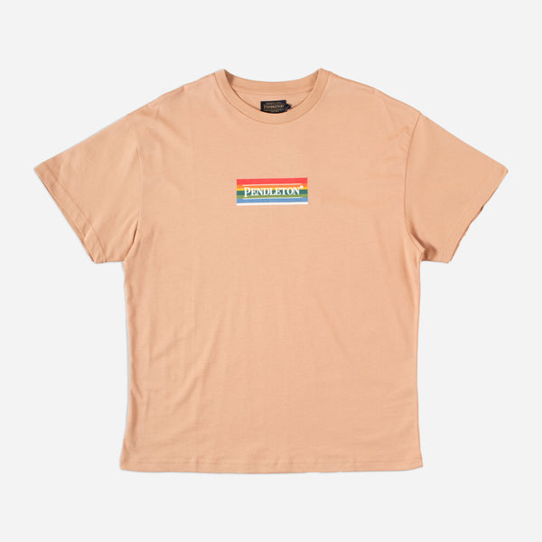 BOX T-SHIRT - KHAKI/GREY HORSE