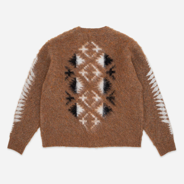 MOHAIR RELAXED SHAGGY CARDIGAN - SPIDER ROCK