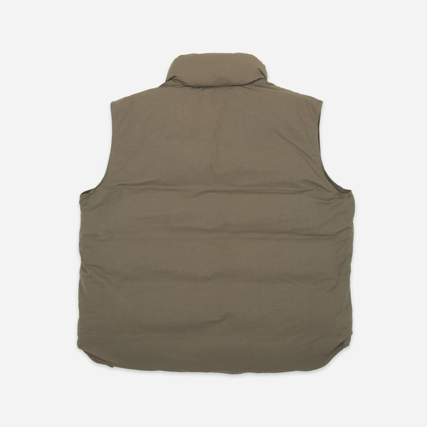 FLAT FACE DOWN VEST - BROWN