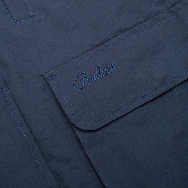 FLAT FACE DOWN VEST - NAVY