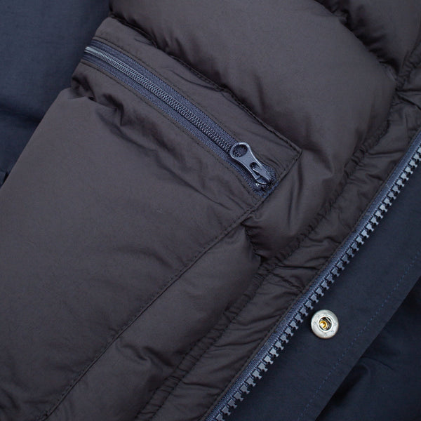 FLAT FACE DOWN VEST - NAVY