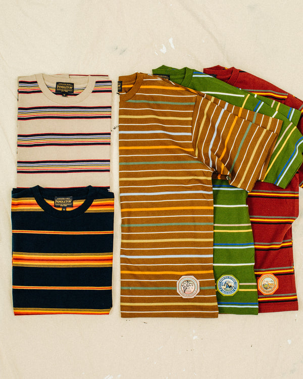 NATIONAL PARK PIQUE BOARDER T-SHIRT - YELLOWSTONE