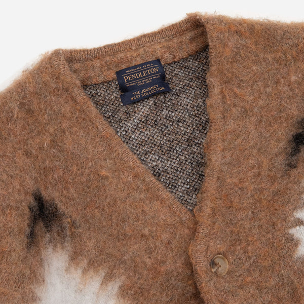 MOHAIR RELAXED SHAGGY CARDIGAN - SPIDER ROCK