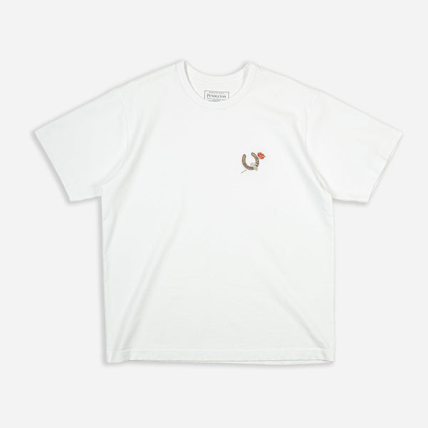 HORSESHOE T-SHIRT - BRIGHT WHITE