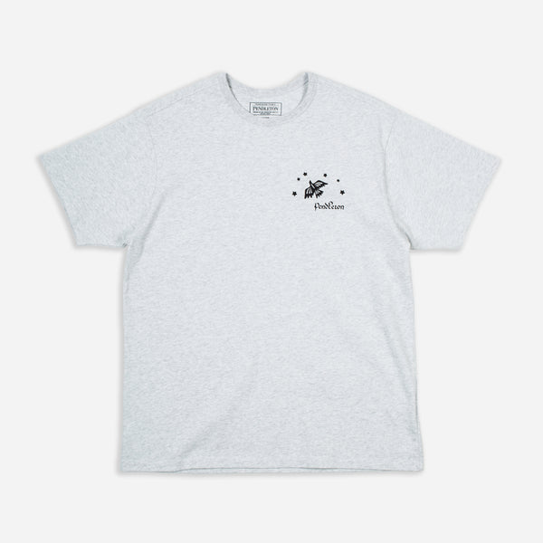 STAR BIRD T-SHIRT - GREY HEATHER