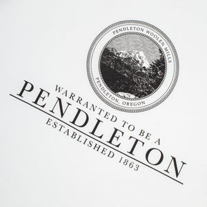 Pendleton - COLLEGIATE T-SHIRT - WHITE -  - Alternative View 1