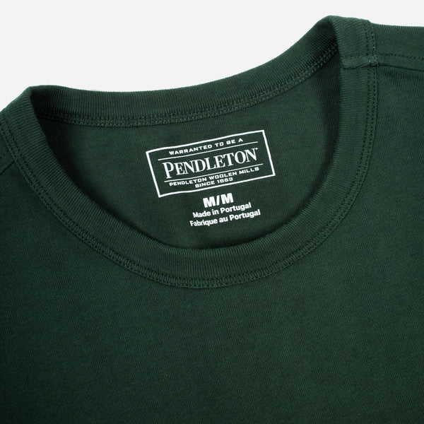 COLLEGIATE T-SHIRT - DARK GREEN