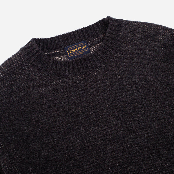 SHETLAND KNITTED SWEATER - BLACK FOUR CORNERS