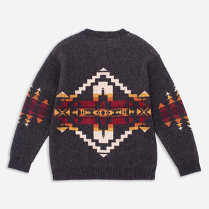 Pendleton - SHETLAND KNITTED SWEATER - BLACK FOUR CORNERS -  - Alternative View 1