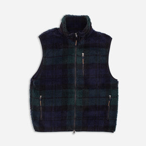 Pendleton - BOA SHERPA FLEECE VEST - GREEN / BLACK -  - Main Front View