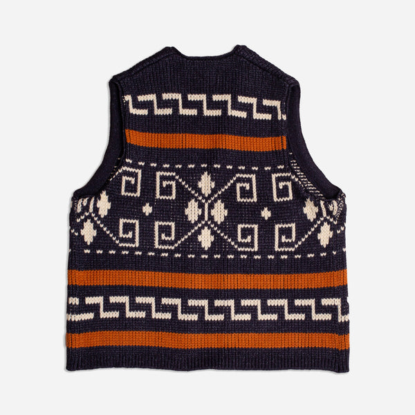 WESTERLEY KNITTED VEST - CHARCOAL