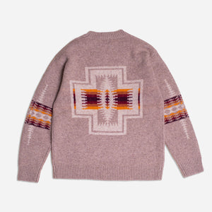 Pendleton - SHETLAND KNITTED SWEATER - BEIGE HARDING -  - Alternative View 1