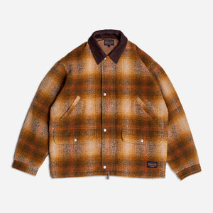 Pendleton - BRUSHED HUNTING JACKET - TAN / OLIVE -  - Main Front View