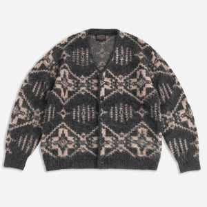 Pendleton - SHAGGY VINTAGE CARDIGAN - BLACK HARDING -  - Main Front View