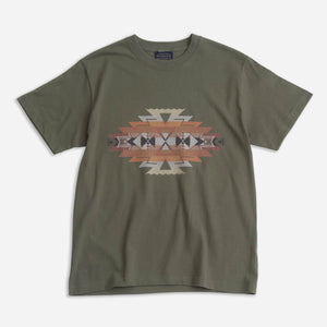 Pendleton - HIGHLAND PEAK TEE - MILITARY GREEN -  - Main Front View