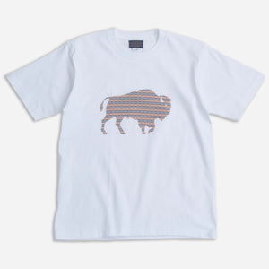 Pendleton - LOS LUNAS BISON TEE - WHITE -  - Main Front View