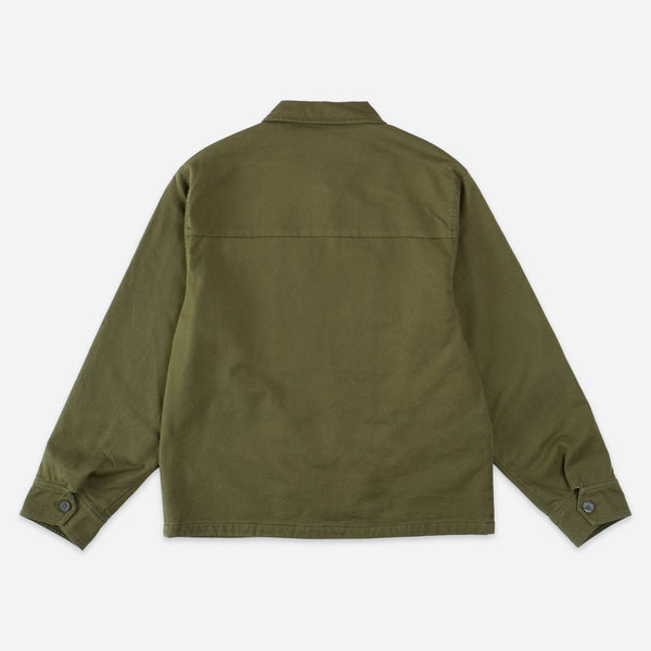 BLANKET LINED CANVAS JACKET - SAGE GREEN