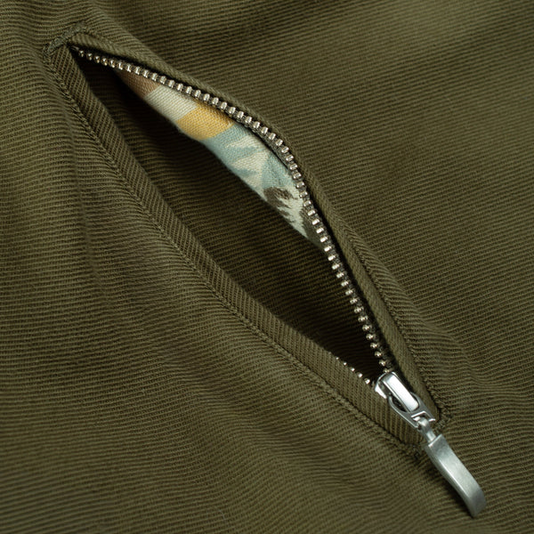 BLANKET LINED CANVAS JACKET - SAGE GREEN