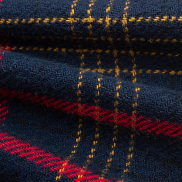 BIG POCKET CHECK SHIRT - NAVY/RED