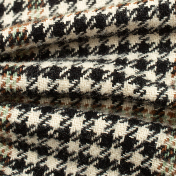 BIG POCKET CHECK SHIRT - WHITE/BLACK