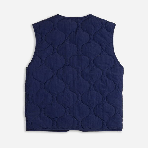 REVERSIBLE QUILTED VEST - HARDING NAVY