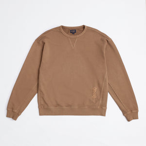 Pendleton - HARDING EMBRO SWEATSHIRT - KHAKI -  - Main Front View