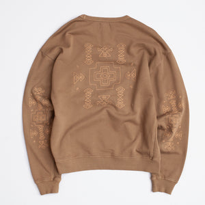 Pendleton - HARDING EMBRO SWEATSHIRT - KHAKI -  - Alternative View 1