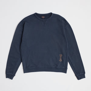 Pendleton - HARDING EMBRO SWEATSHIRT - NAVY -  - Main Front View