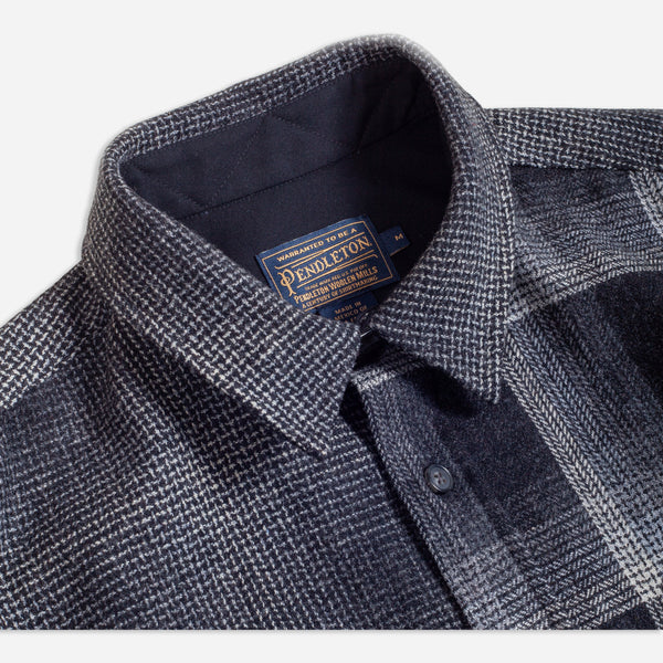 CENTENNIAL PLAID SHIRT - OXFORD/GREY MIX OMBRE