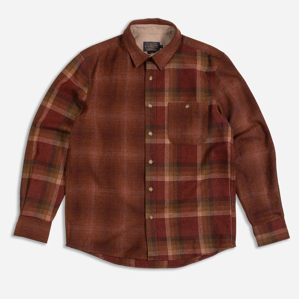 CENTENNIAL ANNIVERSARY PLAID SHIRT - RED MIX MULTI OMBRE