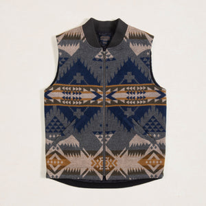 Pendleton - COLTON QUILTED ZIP VEST - NEHALEM GREY -  - Main Front View