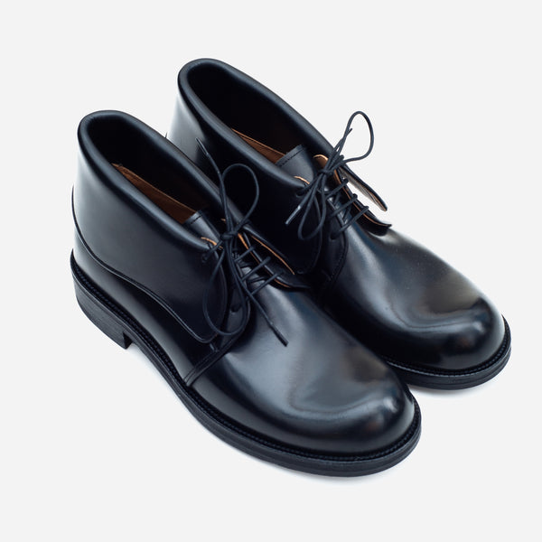 CHUKKA BOOTS - BLACK LEATHER