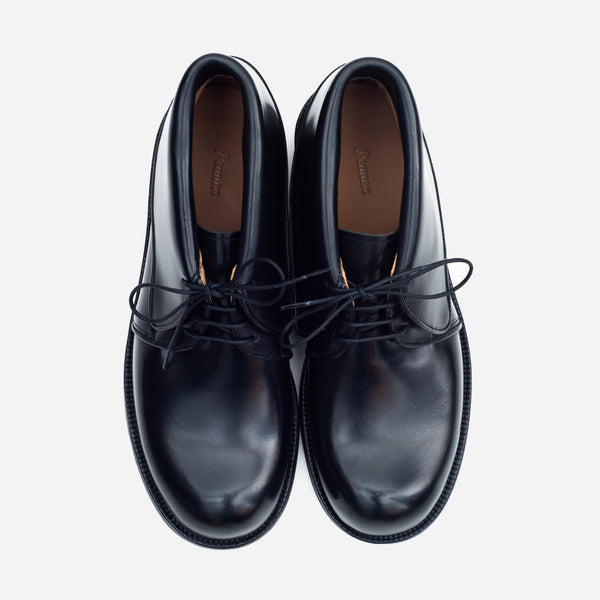 CHUKKA BOOTS - BLACK LEATHER