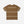 Load image into Gallery viewer, A brown short-sleeve t-shirt with horizontal multicolor stripes across the chest, waist, and sleeve cuffs, displayed flat against a light gray background.
