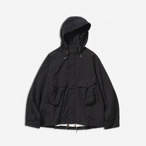 Uniform Bridge - POCKET HOODED PARKA - BLACK -  - Main Front View