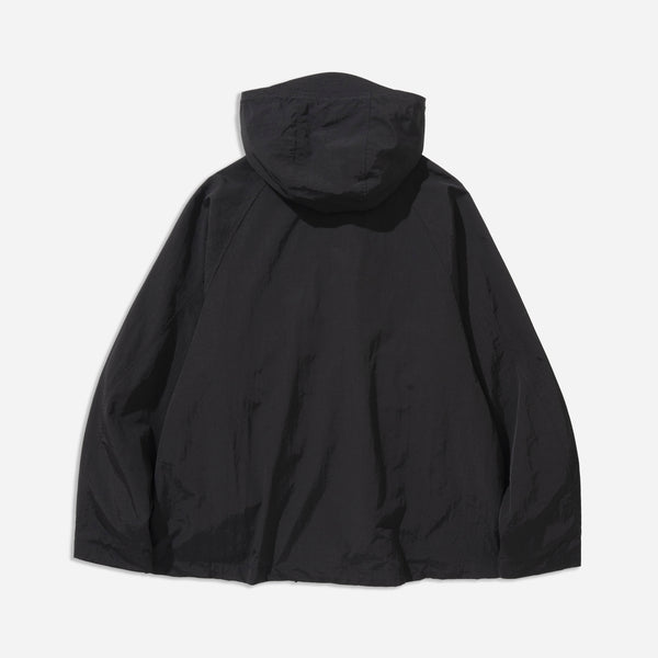 POCKET HOODED PARKA - BLACK