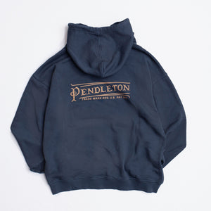 Pendleton - TRADE MARK HOODIE - NAVY -  - Alternative View 1