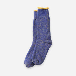 Rototo - REVERSIBLE PILE SOCK - BLUE/YELLOW -  - Main Front View