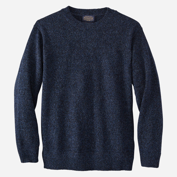 Pendleton Shetland Crew - Indigo Heather