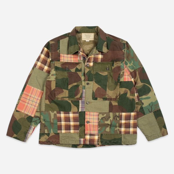 HAYES PATCHWORK SHIRT - PLAID CAMO