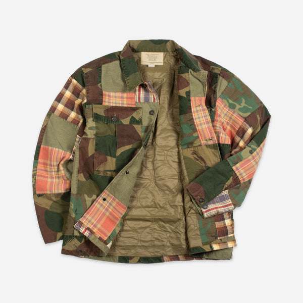 HAYES PATCHWORK SHIRT - PLAID CAMO