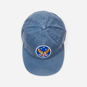 Double RL By Ralph Lauren - GARMENT-DYED TWILL BALL CAP - MIDNIGHT BLUE -  - Alternative View 1