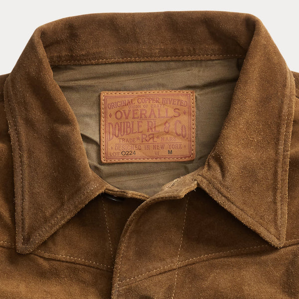 ALSTON SUEDE JACKET - MID BROWN